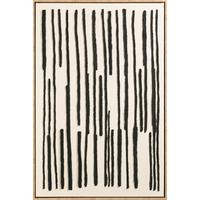 Keilrahmenbild Denise in Schwarz/Beige ca. 60x90cm - Beige/Schwarz, Holz/Kunststoff (60/90cm) - Premium Living