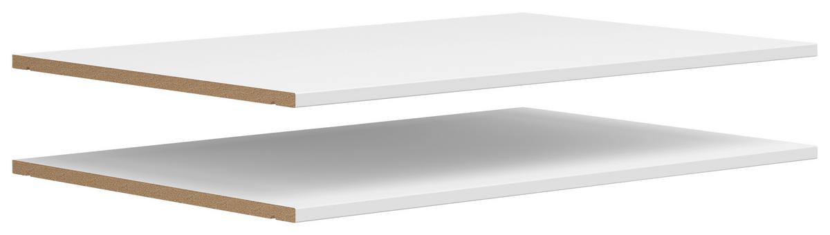 Raft detașabil MULTI - alb, Modern, material pe bază de lemn (77/3/48cm) - Modern Living