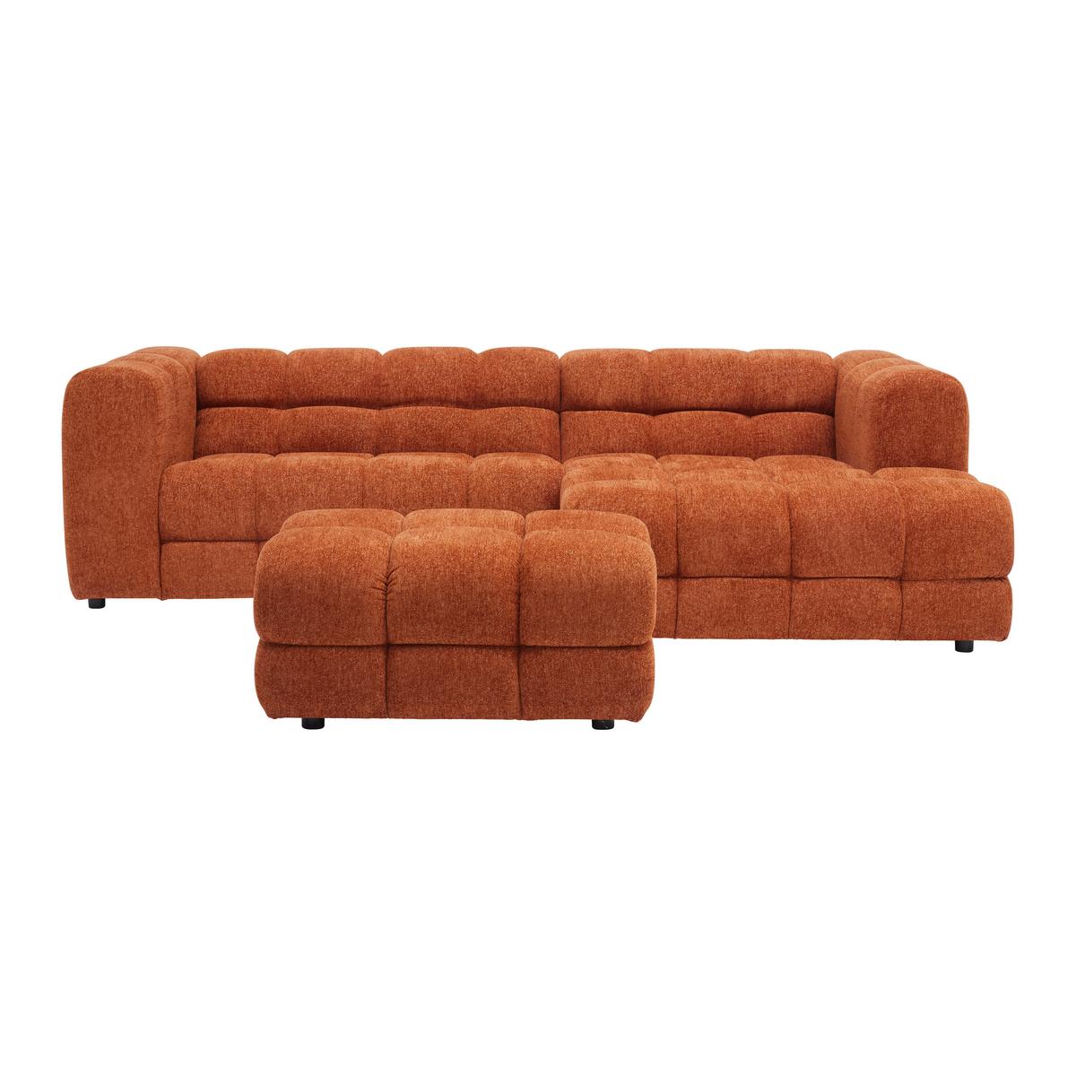 Wohnlandschaft Story Rostfarben - Rostfarben, Modern, Textil (256/68/162cm) - Premium Living