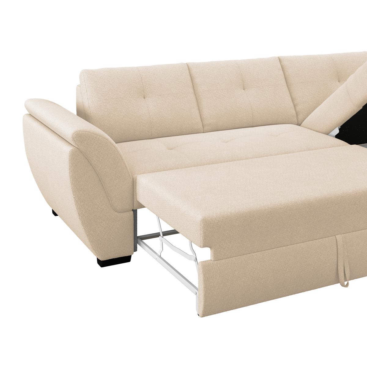 Kutna Garnitura Berisso - bež/crna, Konvencionalno, tekstil (278/187cm) - Ondega