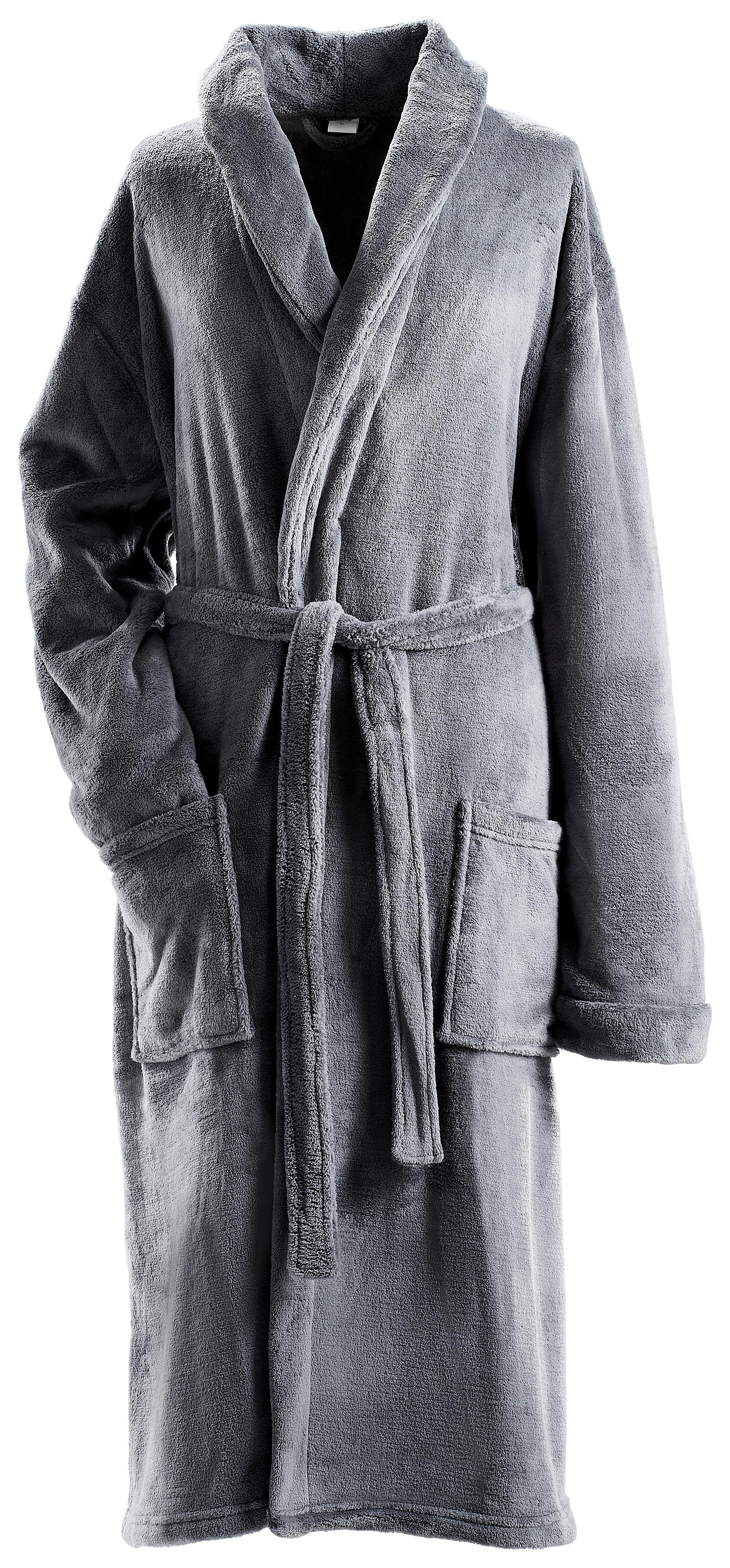 SZLAFROK KĄPIELOWY MILANO - antracytowy, Konventionell, tkanina (XLnull) - Boxxx