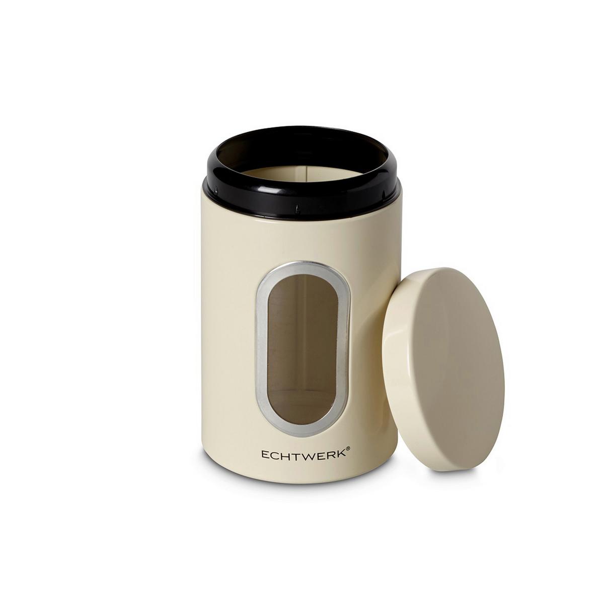 Set Posod Za Shranjevanje Echtwerk, 2 Kos - krem barve, Basics, kovina (11/17,5cm) - Echtwerk