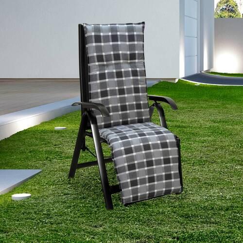 Relaxsesselauflage Belgrad ca. 171x50 cm Anthrazit/Grau - Anthrazit/Grau, Design, Textil (171/50/6cm) - Gardenson