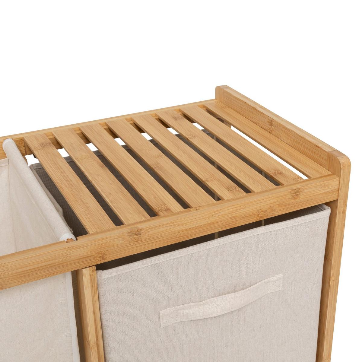 Etajeră Tidy cca. 66x78 cm - bej/culoare natur, Basics, lemn (66/33/78,5cm)