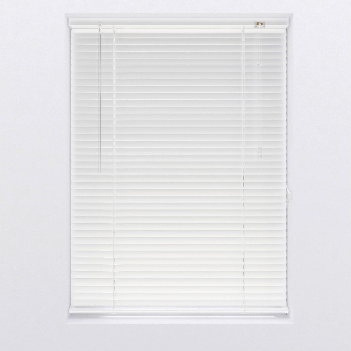 Jalousie Aluminium Weiß ca. 40x130cm - Weiß, Basics, Metall (40/130cm)