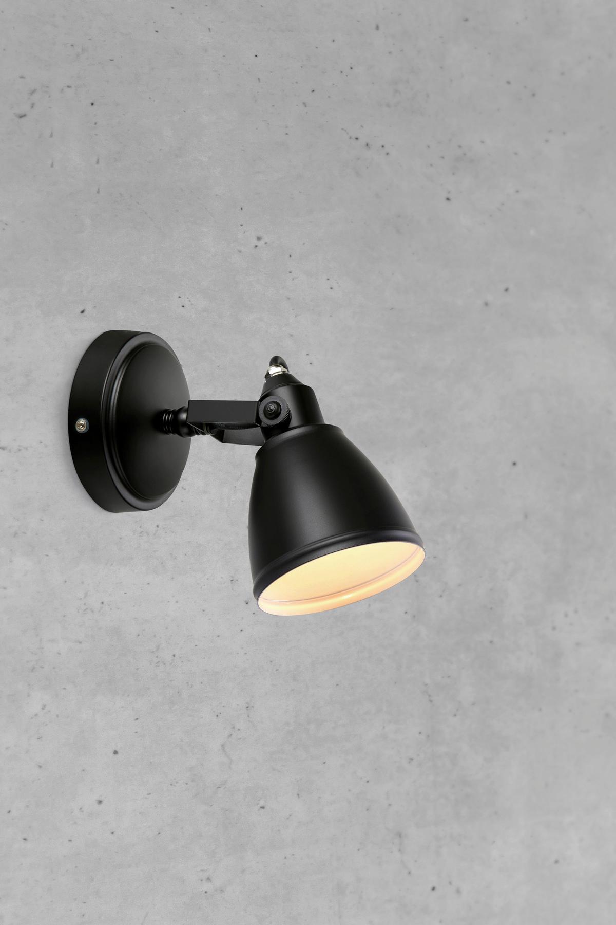Wandleuchte Fjällbacka max. 20 Watt - Schwarz, Basics (26/12/20,5cm) - Markslöjd