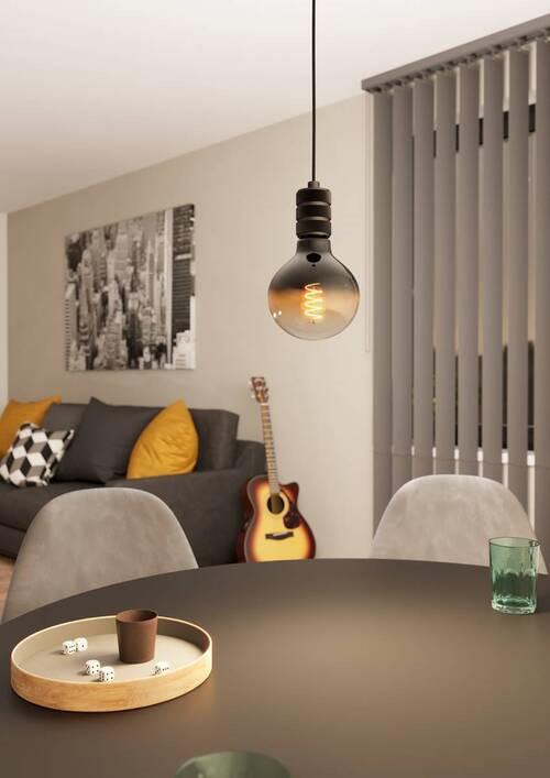 LAMPA WISZĄCA 43801*YORTH - czarny, Basics, metal (5/150cm) - Eglo