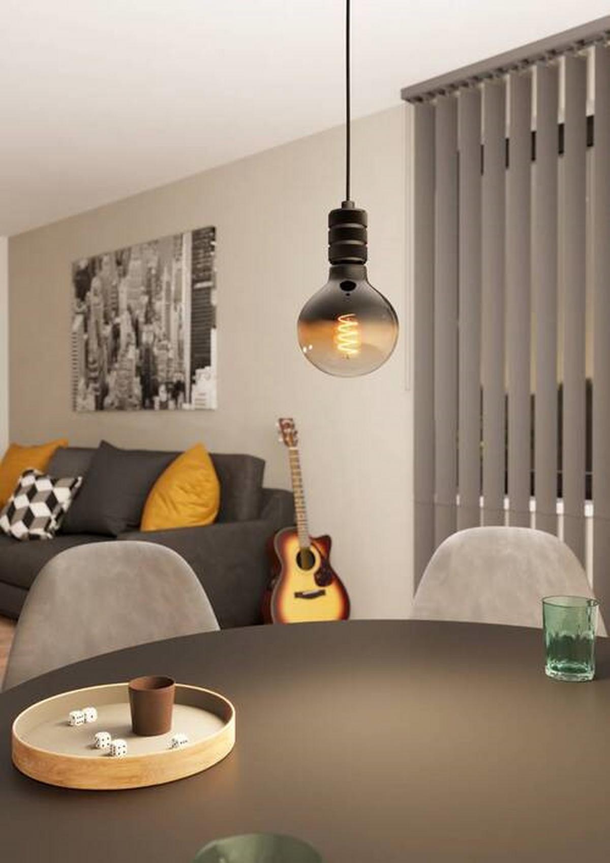 LAMPA WISZĄCA 43801*YORTH - czarny, Basics, metal (5/150cm) - Eglo