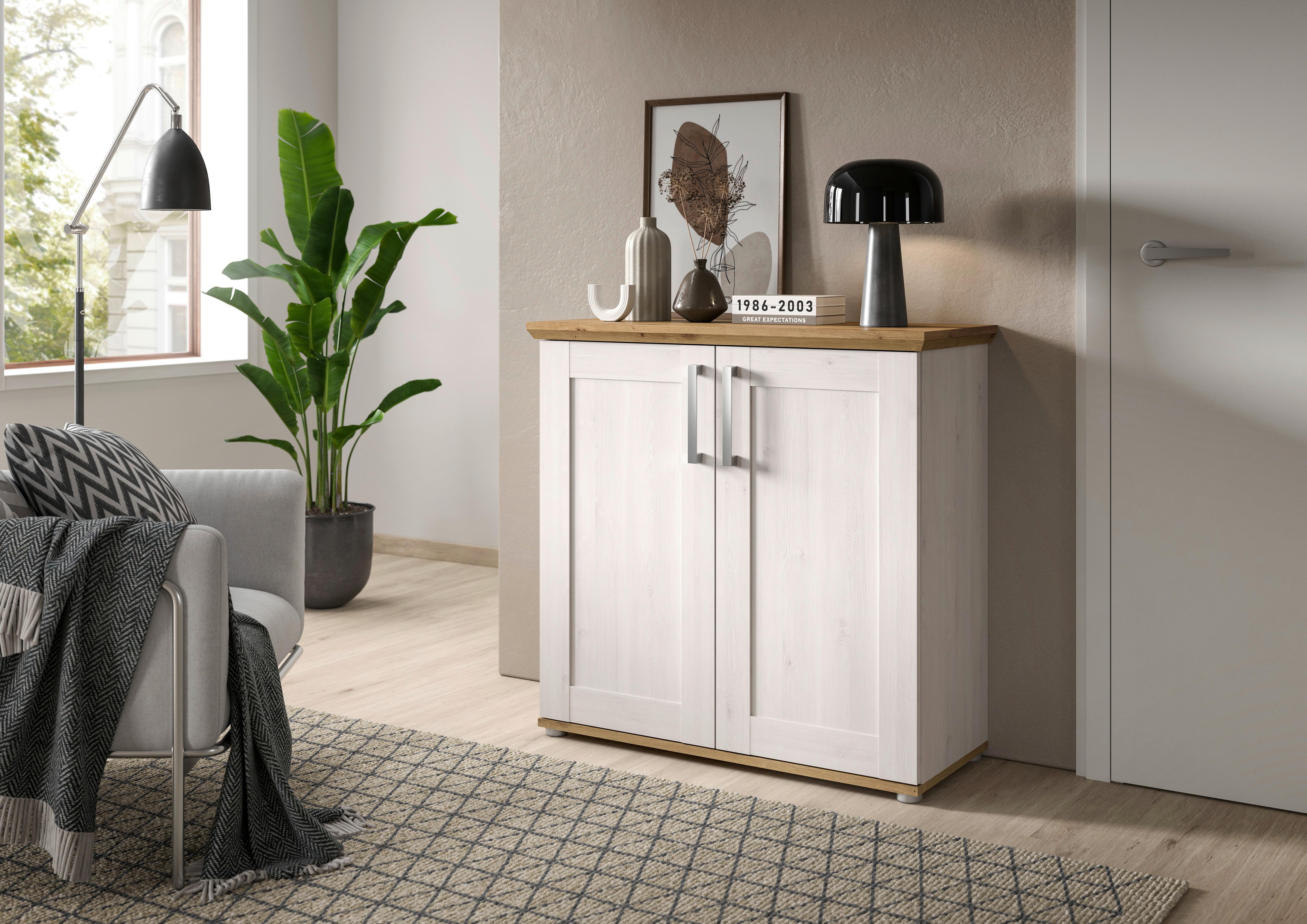 Kommode Verona ca. 90x88x37 cm Lärche/Eiche - KONVENTIONELL, Holzwerkstoff/Kunststoff (90/88/37cm) - MID.YOU
