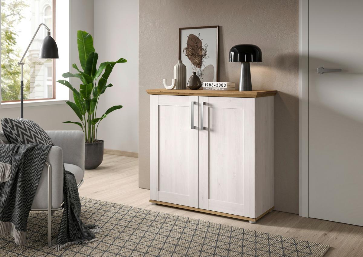 Kommode Verona ca. 90x88x37 cm Lärche/Eiche - KONVENTIONELL, Holzwerkstoff/Kunststoff (90/88/37cm) - MID.YOU