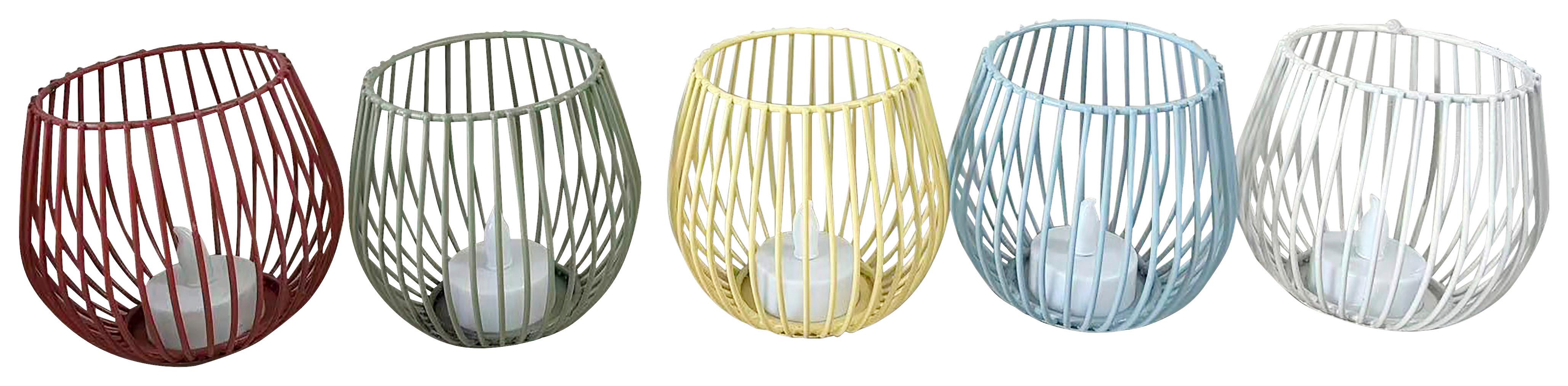Led-windlicht Lilli Diverse Farben - Weiss/Beige, Konventionell, Kunststoff/Metall (9/9cm) - Mömax