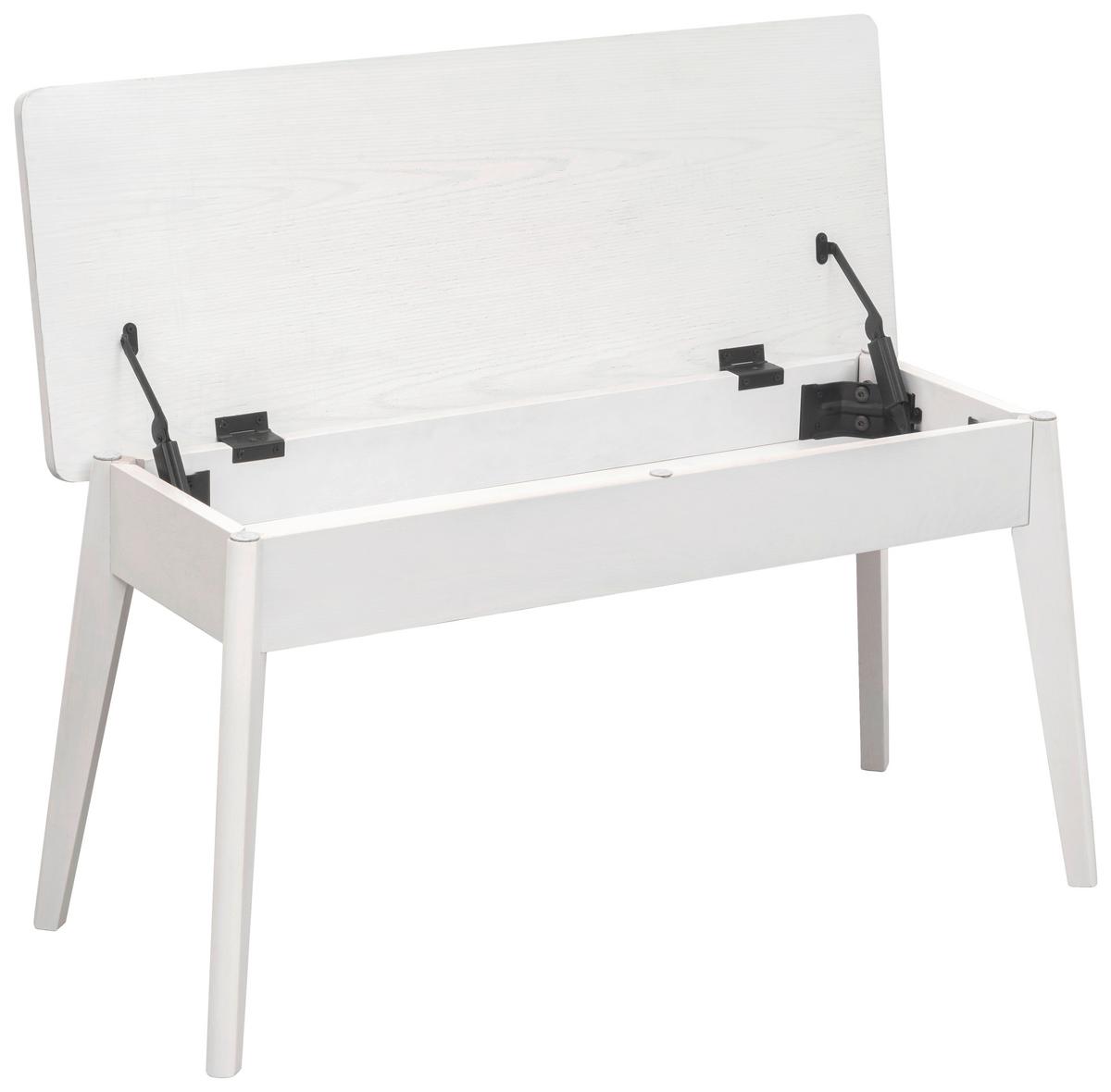 ŁAWKA ERIC - biały, Konventionell, materiał drewnopochodny/drewno (90/47/35cm) - MID.YOU