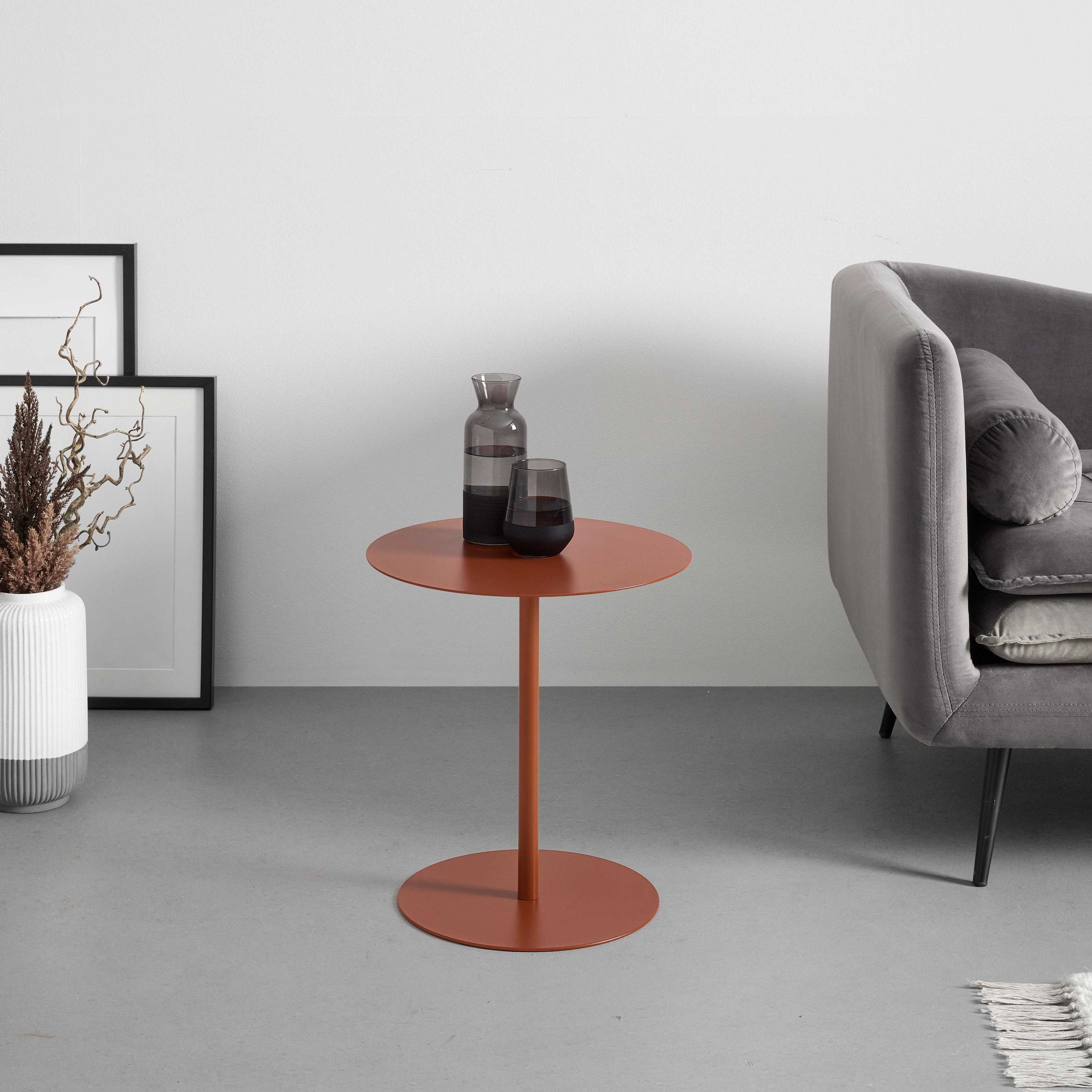 BIJZETTAFEL ROD - Sinaasappel, Modern, Metaal (40/43cm) - Based
