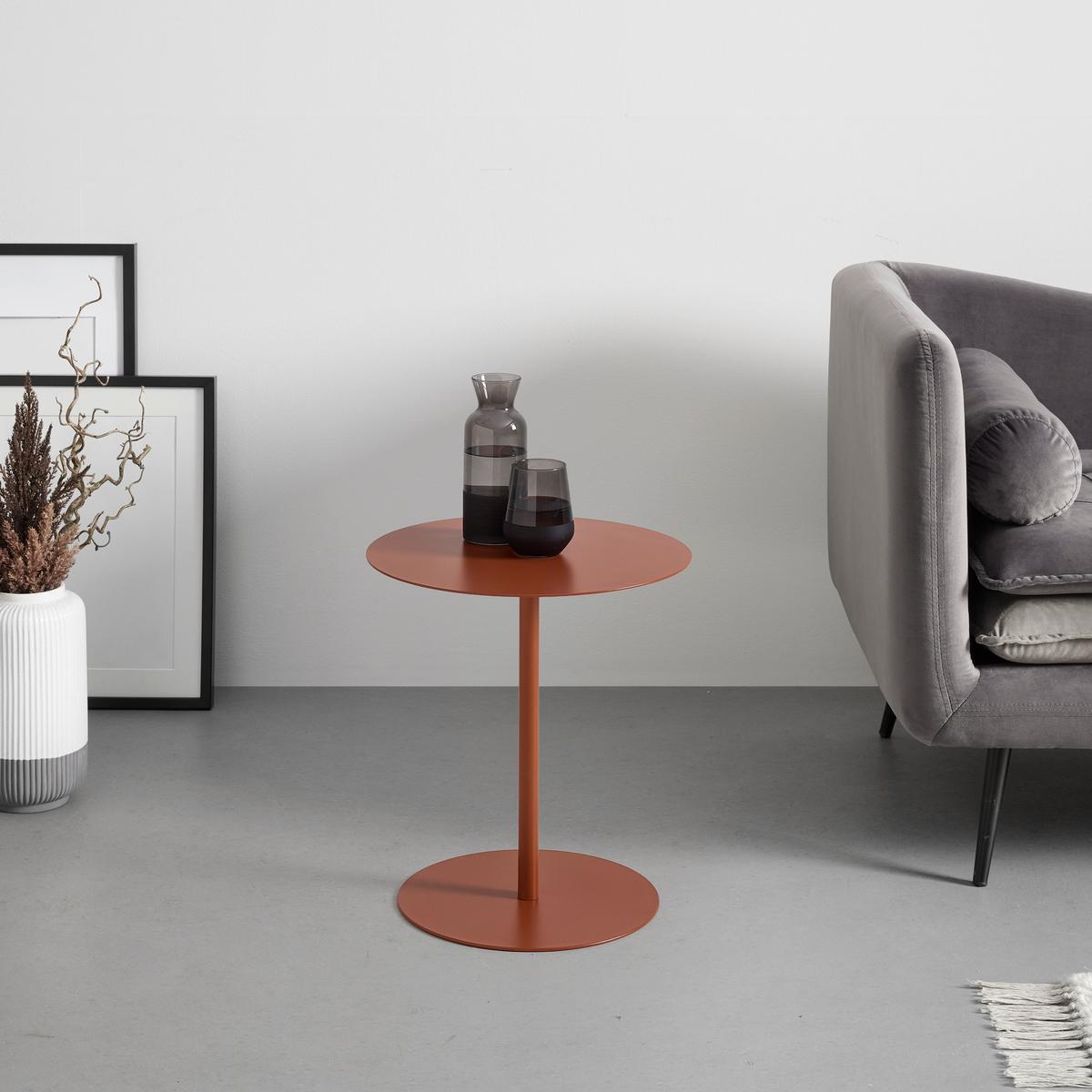 Beistelltisch Rod Orange - Orange, MODERN, Metall (40/43/40cm) - Mömax