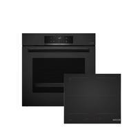 Backofenset HBDMATTBK5 Schwarz - Schwarz, Glas/Metall (60cm) - Bosch