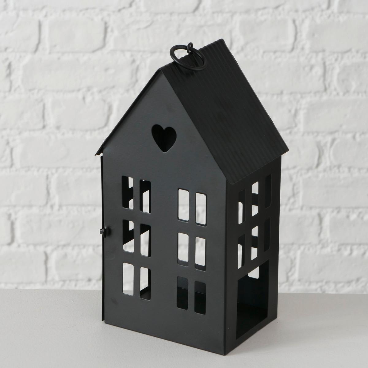Lámpás Alamo I - fekete, Basics, fém (13,5/24/10cm) - Modern Living