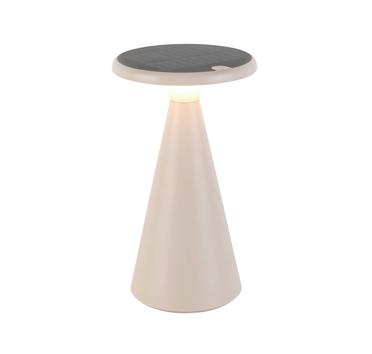 LED-Außenleuchte Hiro in Sandfarben max. 1,6 Watt - Sandfarben/Schwarz, MODERN, Kunststoff (11,5/20,3cm) - Modern Living