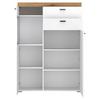 HÖG BYRÅ KIRO - svart, Modern, metall/trämaterial (100/141/42cm) - Mömax