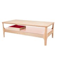 Beistelltisch Avery Iii Esche / Rosa - Hellrosa/Eschefarben, Design, Holz (120/40/60cm) - Kayoom