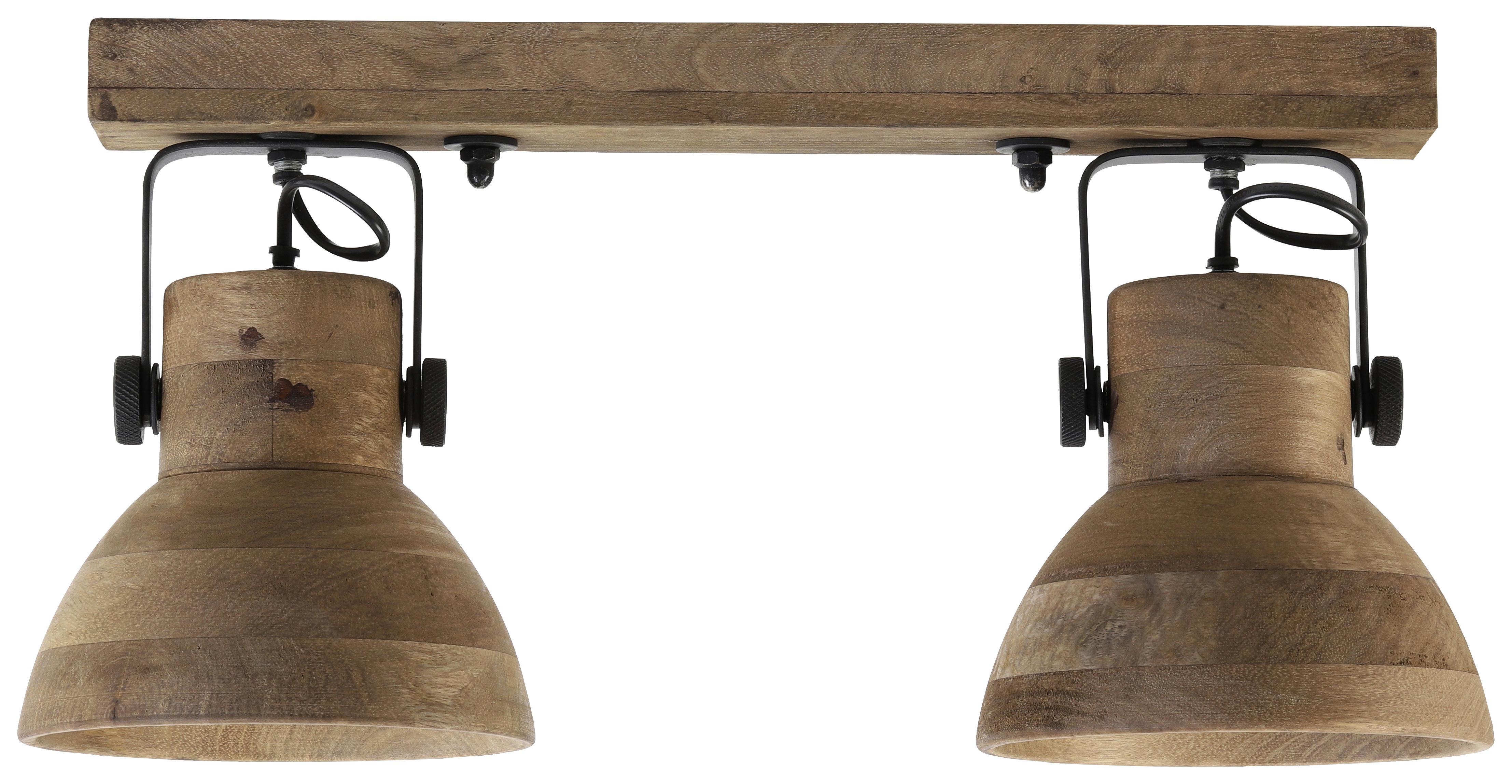 LAMPA SUFITOWA ILANIO - brązowy, Design, drewno (50/17/25cm) - Light & Living