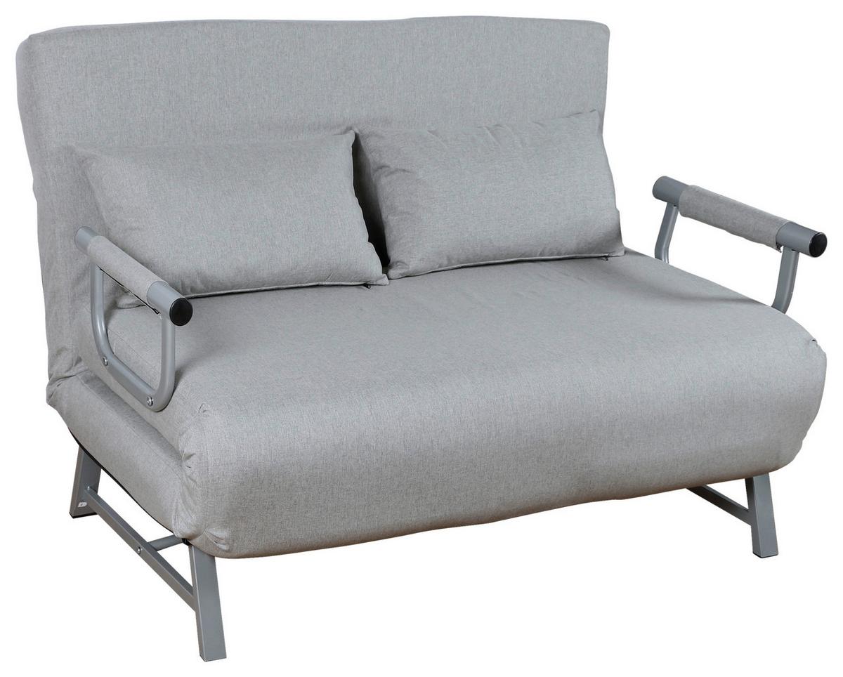 Zofa S Funkcijo Ležišča Kolino Ii, Siva - siva, Moderno, kovina/tekstil (127/95/78cm) - MID.YOU