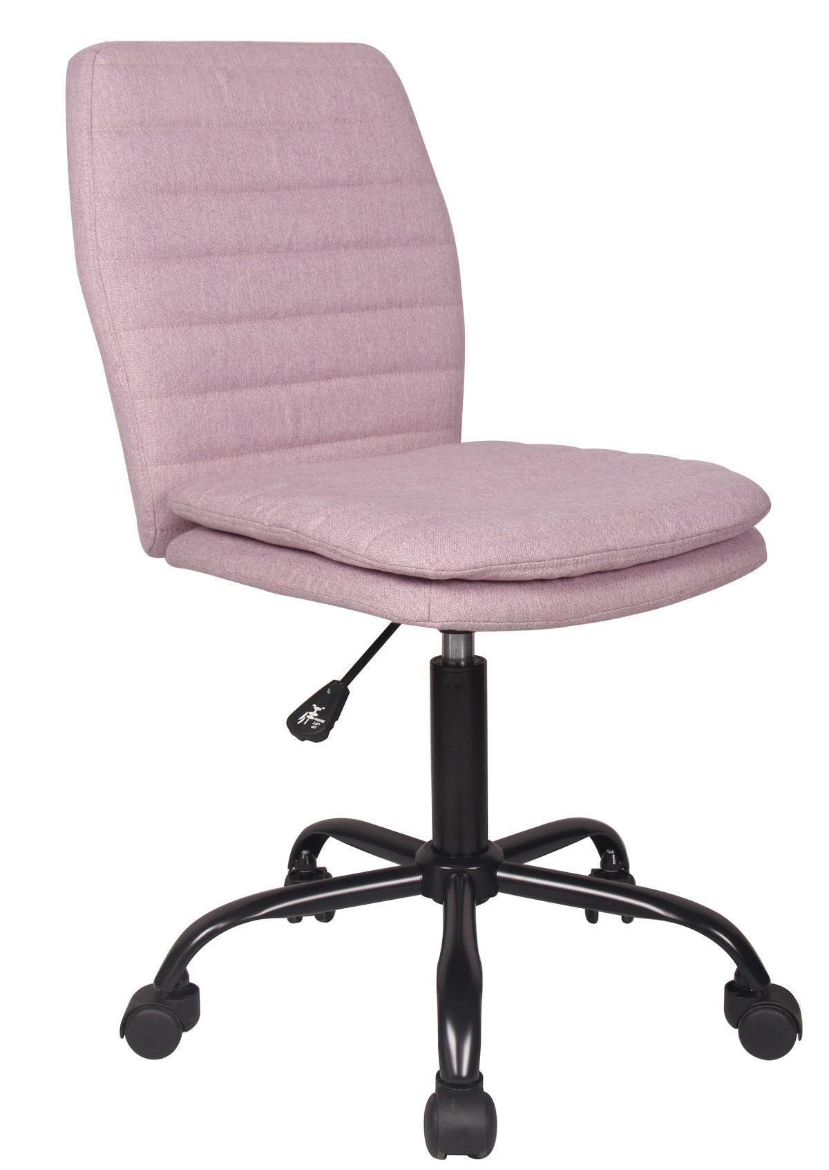 Drehstuhl in Rosa - Schwarz/Rosa, MODERN, Textil/Metall (54/86-99/54cm)