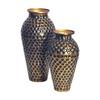 Set Dekorativnih Vaz Goldie, 2 Kos - zlate barve, Design, kovina (26/51/26cm) - Livetastic