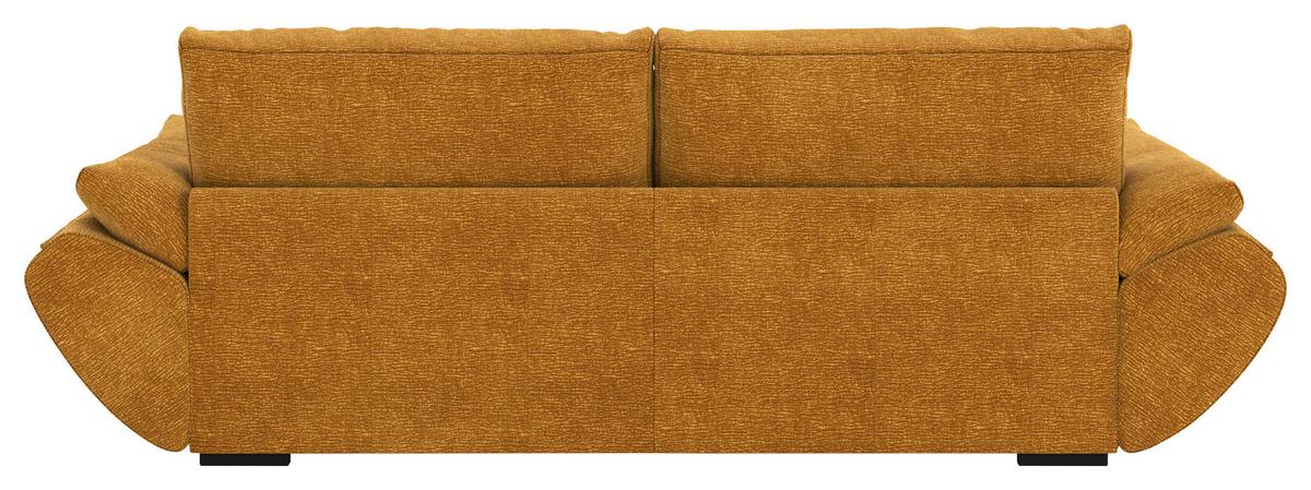 Velika Zofa Vivo, Zlate Barve - zlate barve/črna, Moderno, umetna masa/tekstil (272/63/137cm) - Premium Living