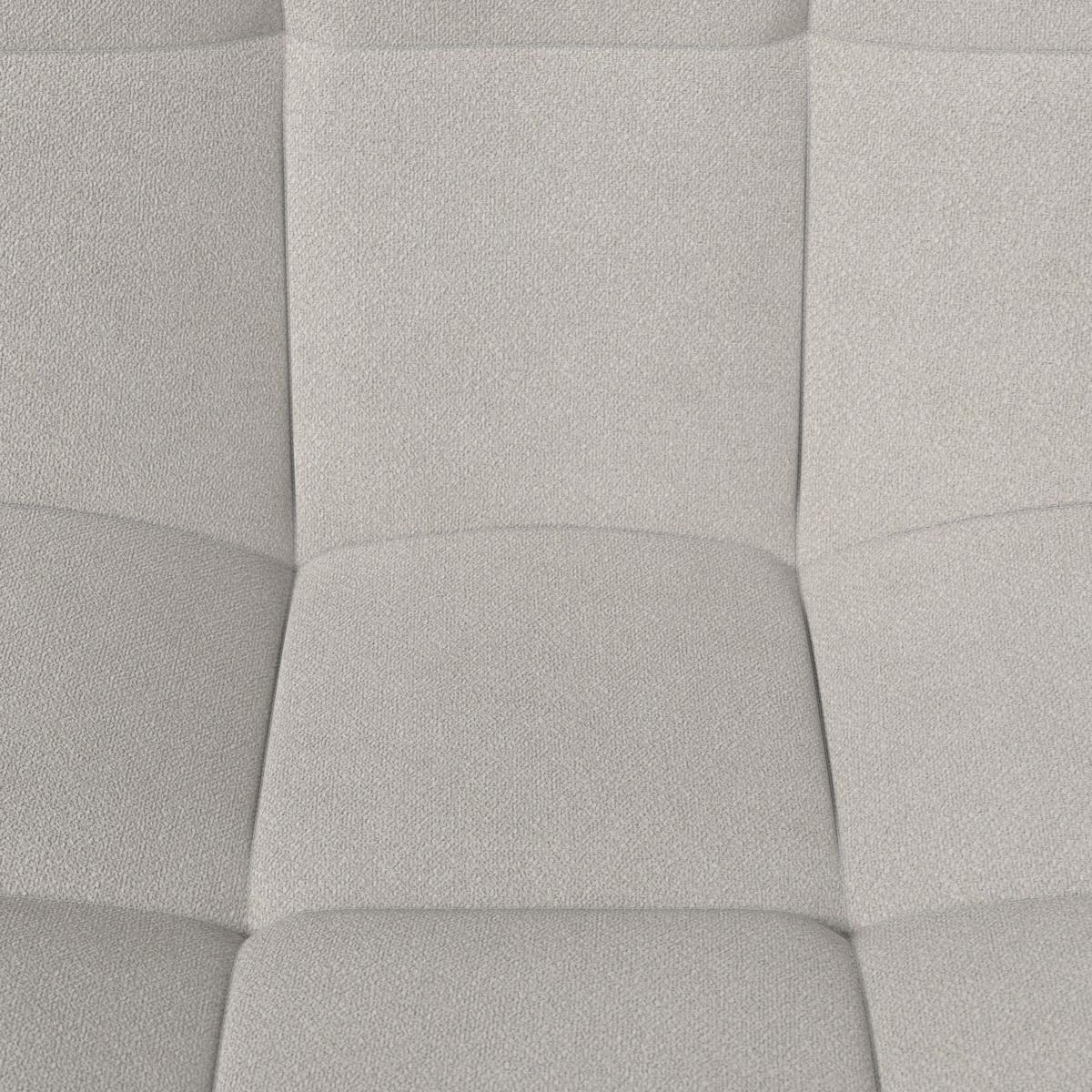 Stuhl Suri Hellgrau Chenille Drehbar Gepolstert - Hellgrau/Schwarz, MODERN, Holz/Textil (46/88/62cm) - Bessagi Home