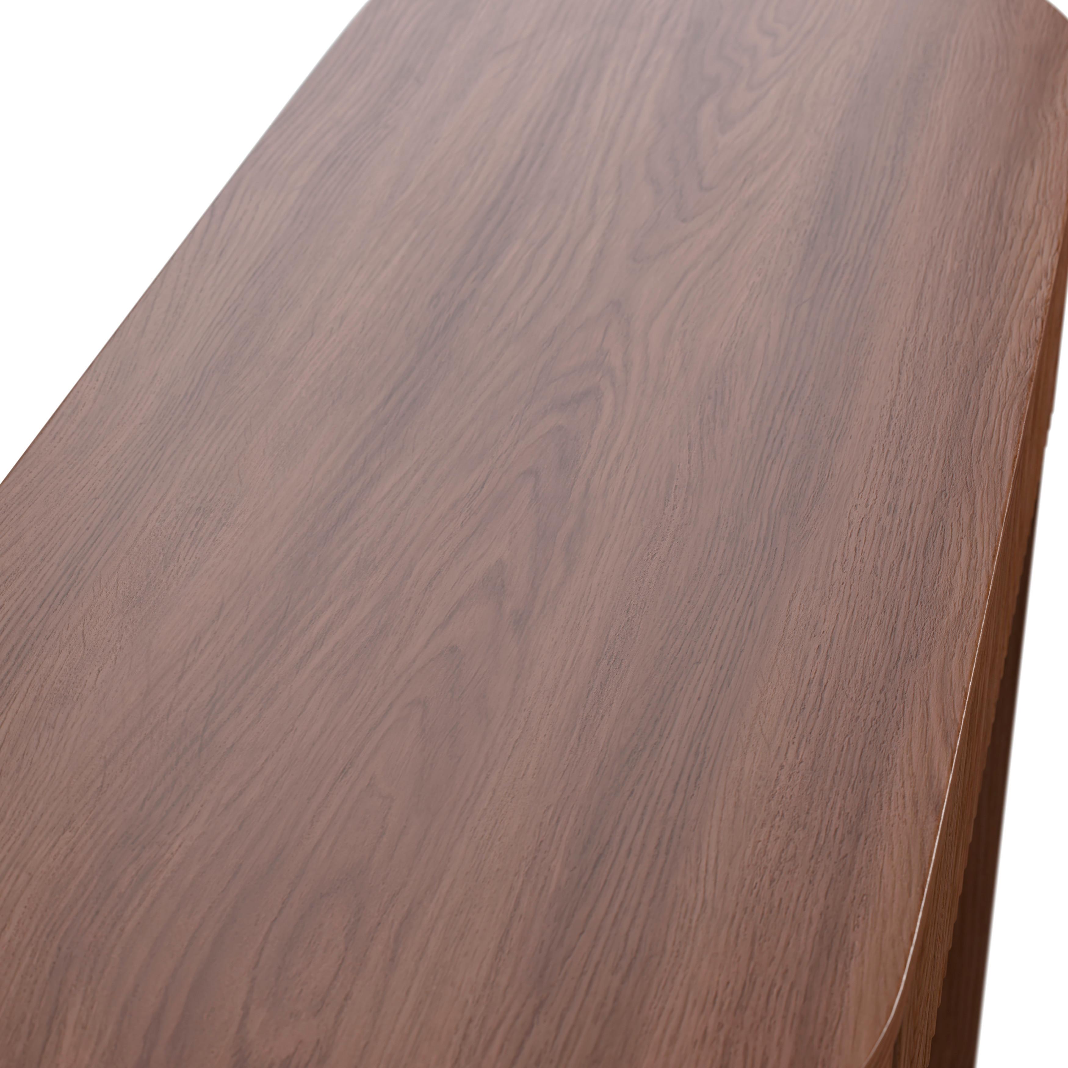 KONSOLBORD NOAH - valnötsfärgad, Modern, trämaterial (112/40/79cm) - Bessagi Home