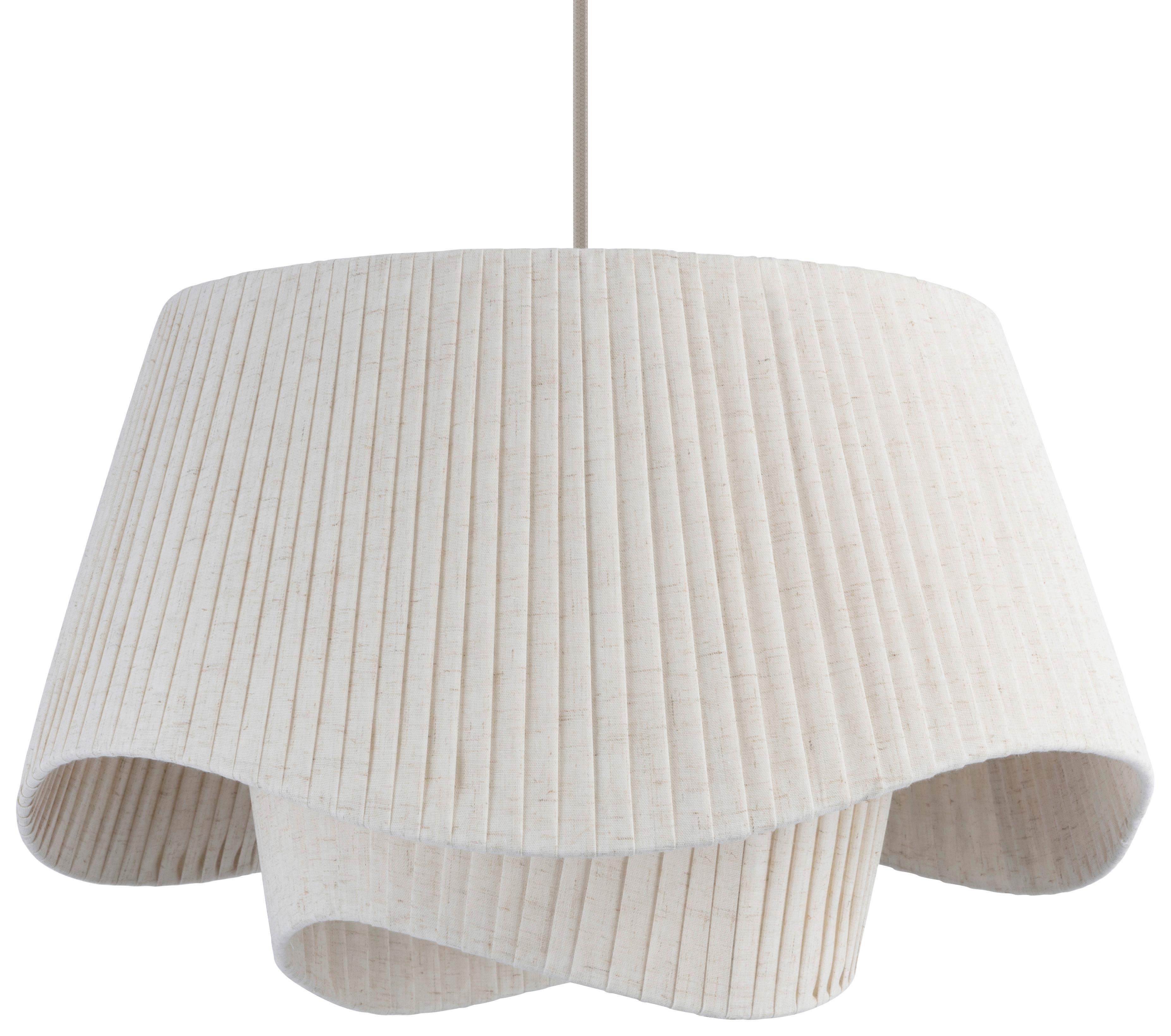 HÄNGLAMPA GABRIELE - beige, Modern, metall/textil (50/50/120cm) - Mömax