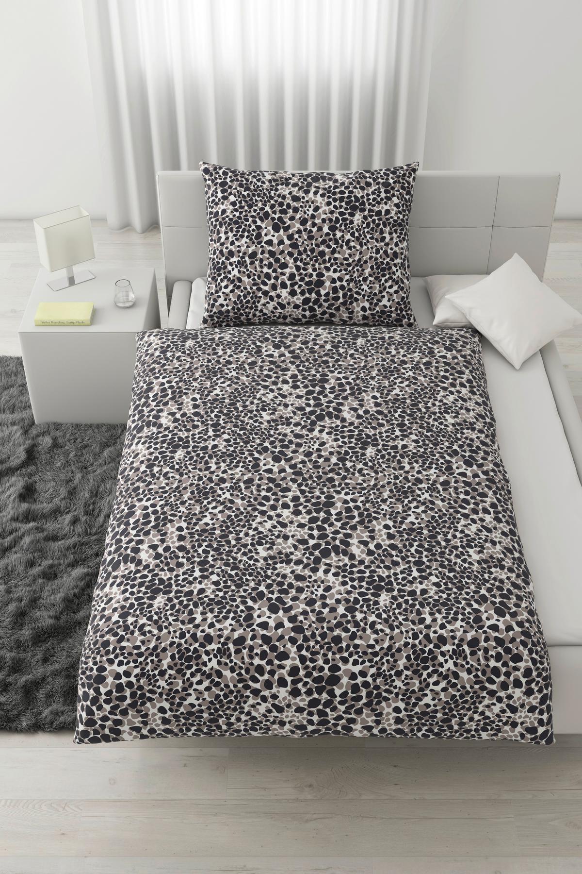 Ágyneműhuzat-garnitúra Stony Frames - szürke, Romantik / Landhaus, textil (140/200cm) - Modern Living