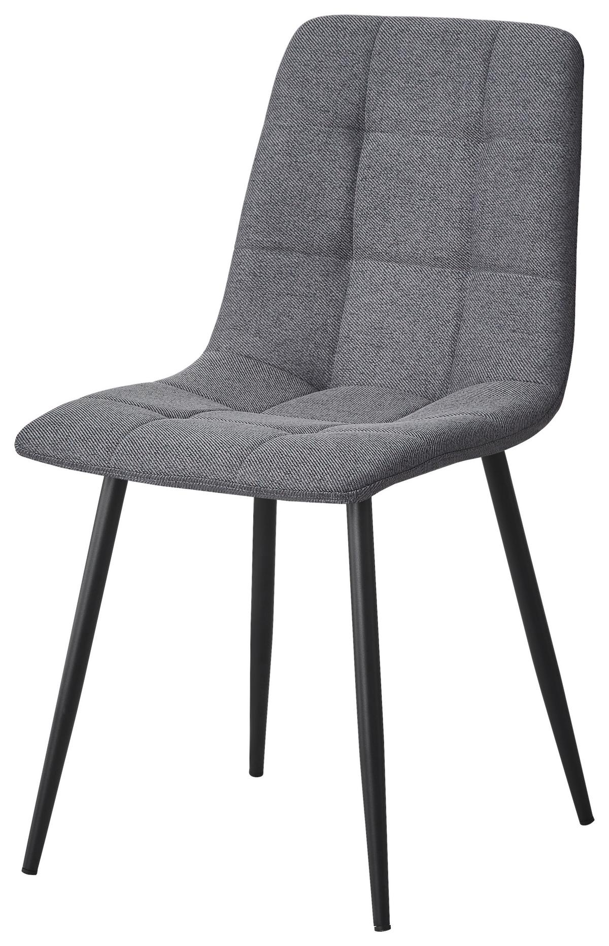 KRZESŁO JEFF - czarny/szary, Design, metal/tkanina (45/86.5/55cm) - Stylife