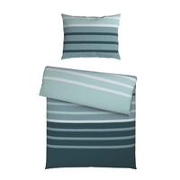 Bettwäscheset Streif - Blau/Schwarz, Konventionell, Textil (160/210cm) - Mömax