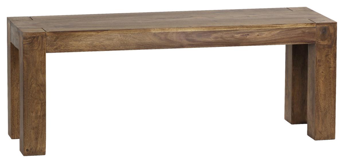 Sitzbank "Mumbai", aus Sheesham - Sheeshamfarben, MODERN, Holz (120/45/35cm) - MID.YOU