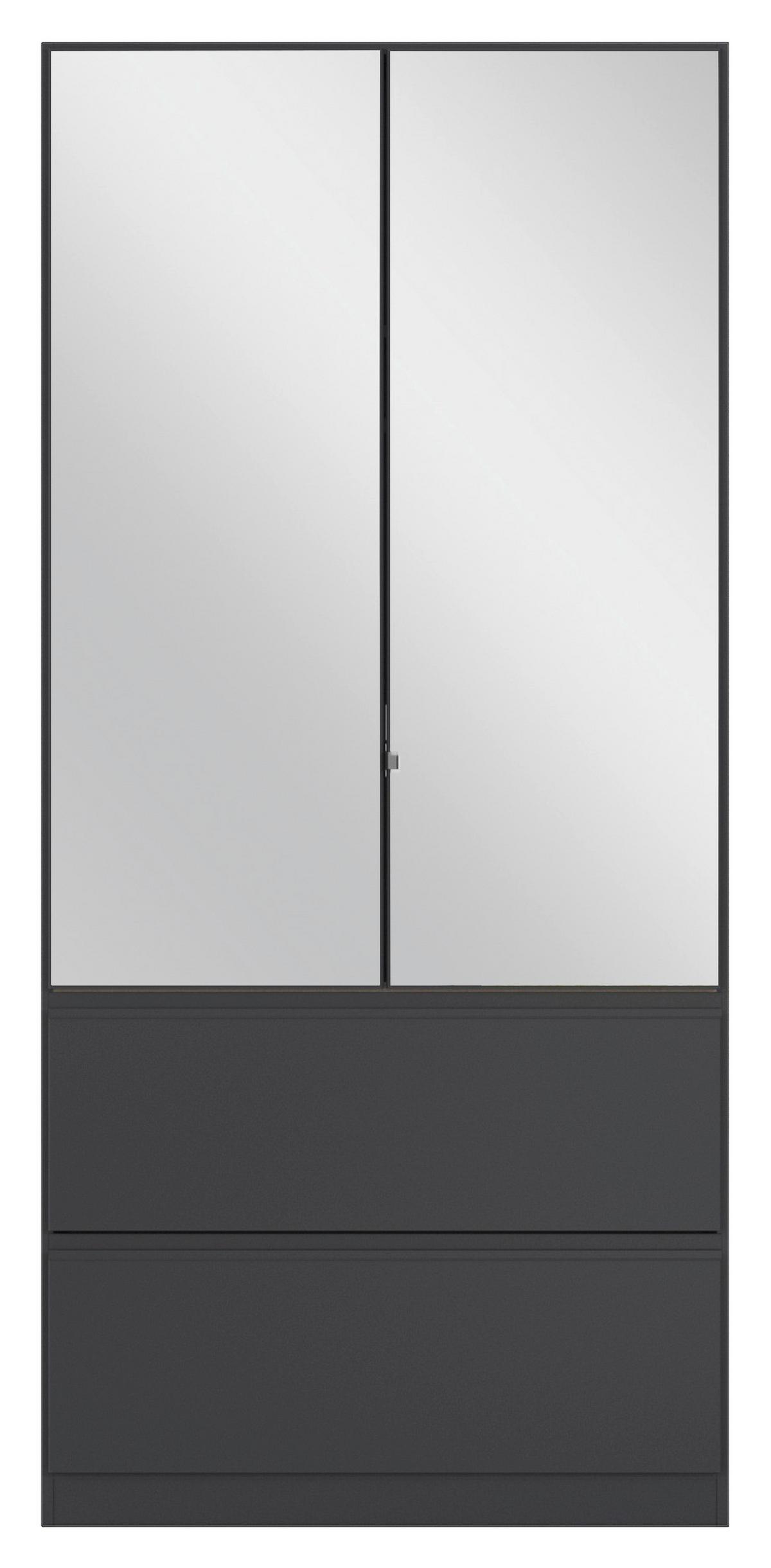 Omara S Klasičnimi Vrati Costa, Siva - siva, Moderno, leseni material (91/197/54cm) - Rauch Möbel