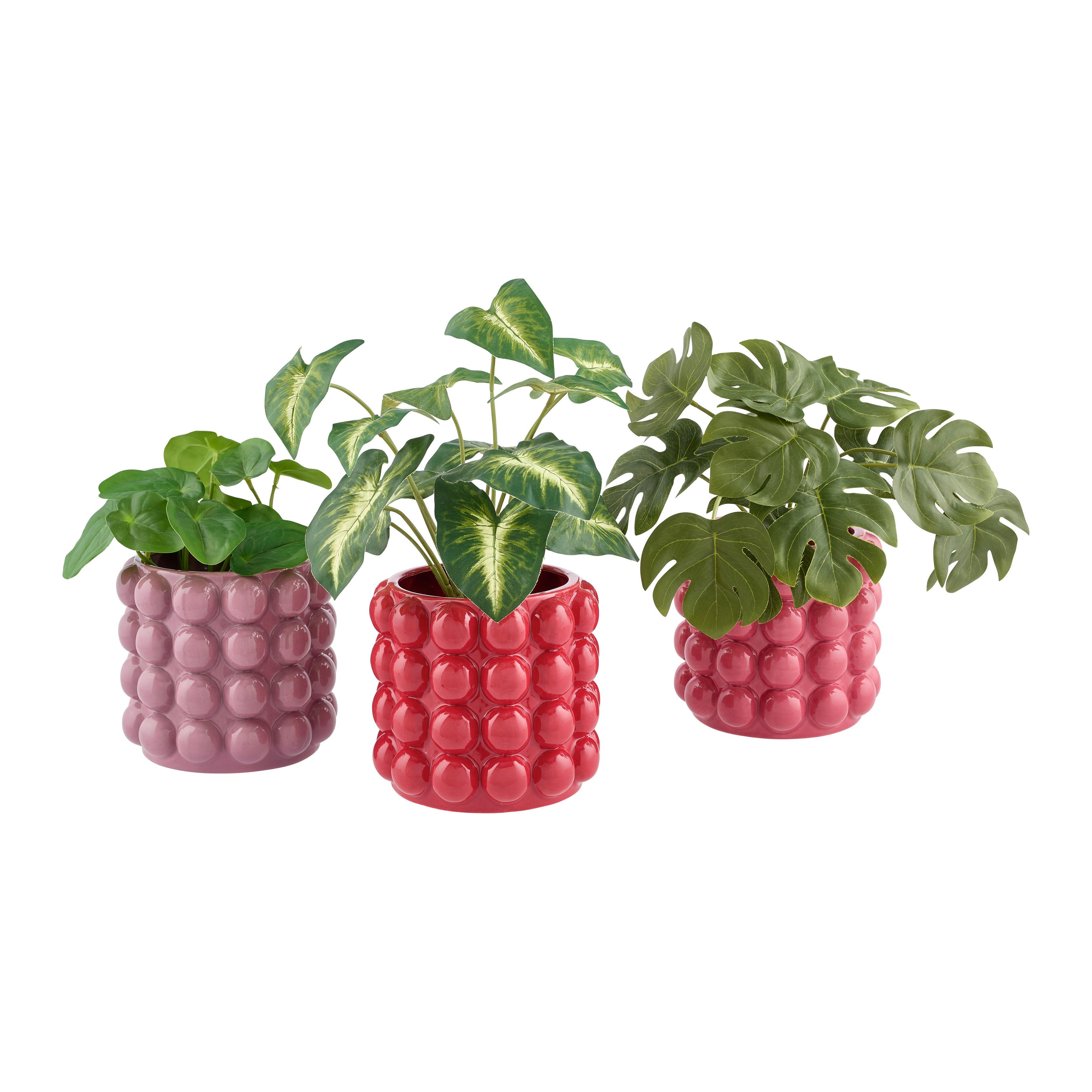 Blumentopf Holly Rot - Rot, MODERN, Keramik (15/15/15cm) - Mömax