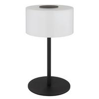 Led Stolna Svjetiljka Trenton - bijela/crna, Design, staklo/metal (20/34,5cm) - Globo