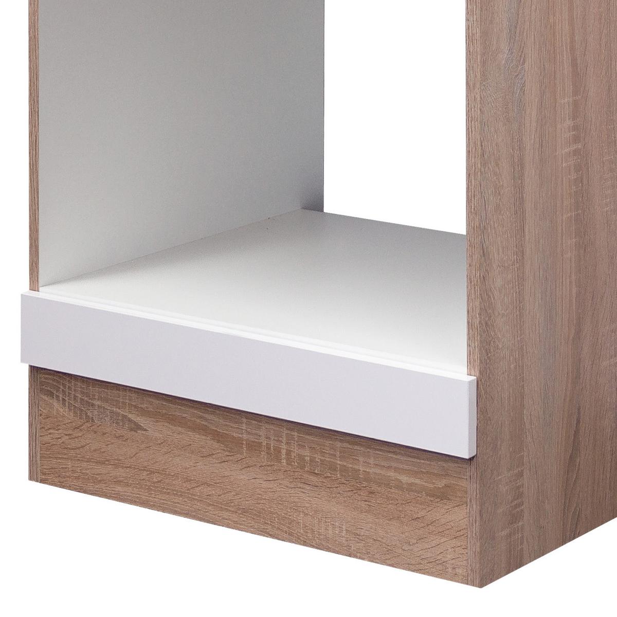 Omara Za Vgradnjo Štedilnika Samoa, Bela, Barva Hrasta - bela/hrast sonoma, Konvencionalno, leseni material (60/85/57cm) - FlexWell