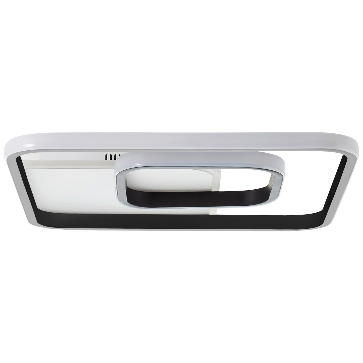 LED-Deckenleuchte Quon Schwarz/Weiß max. 34 Watt - Schwarz/Weiß, Design, Kunststoff/Metall (5,6/40,4/40,4cm) - Brilliant