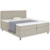 Boxspring Krevet Kleopatra - taupe, Konvencionalno, drvni materijal/tekstil (180/200cm) - Modern Living