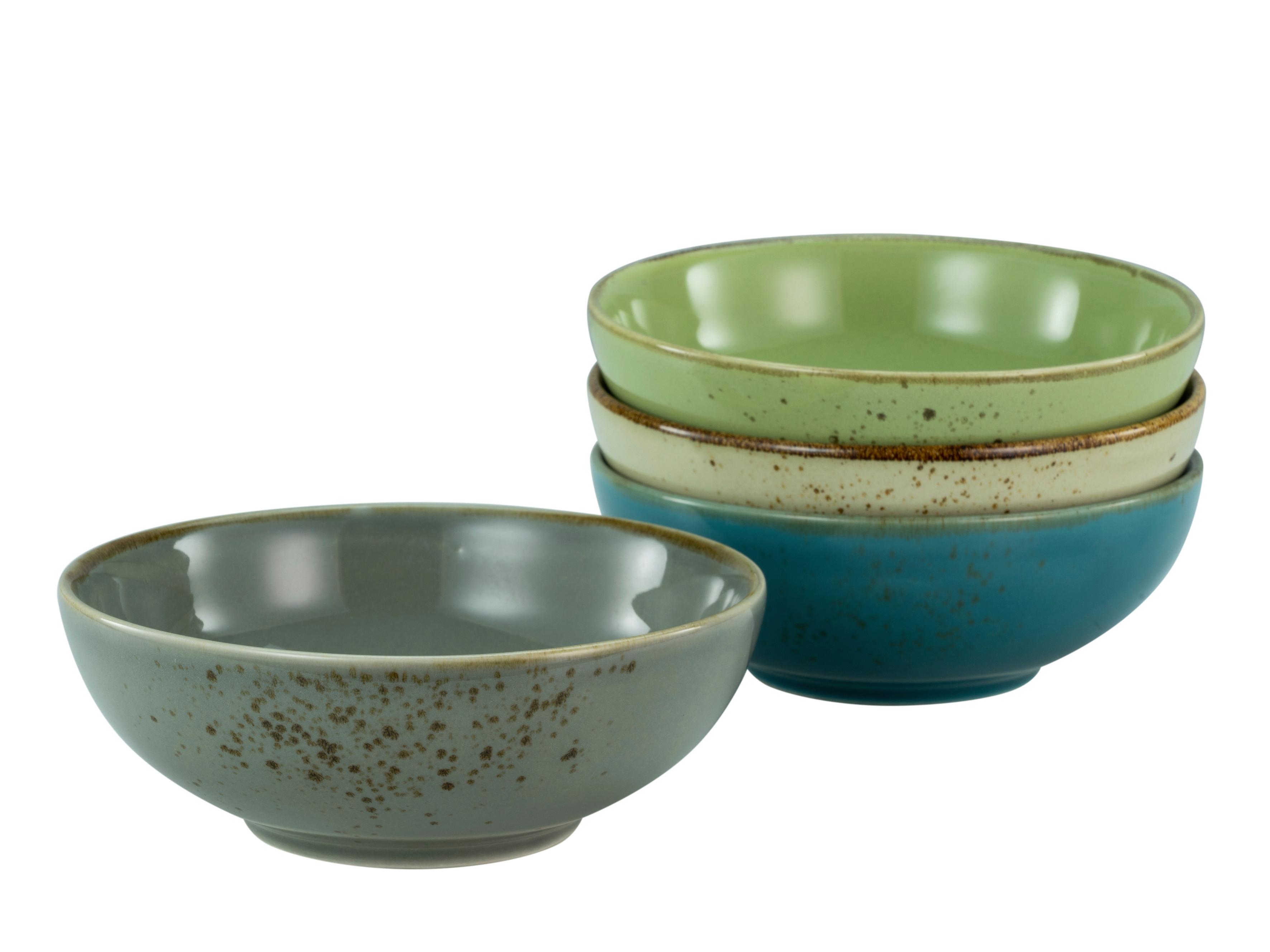 Schüsselset NC Smoothiebowl 4-teilig - Multicolor, KONVENTIONELL, Keramik (16,5cm) - Creatable