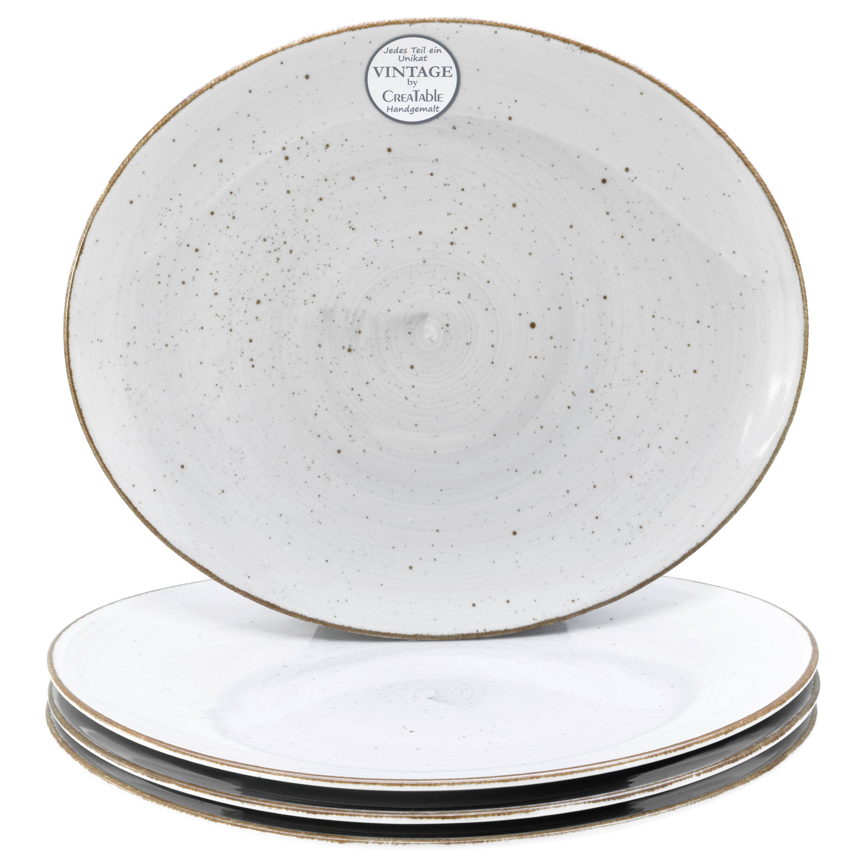 Set Krožnikov Za Testenine White, 4-Delni - sivobela, Basics, keramika (30,5/26cm) - Creatable