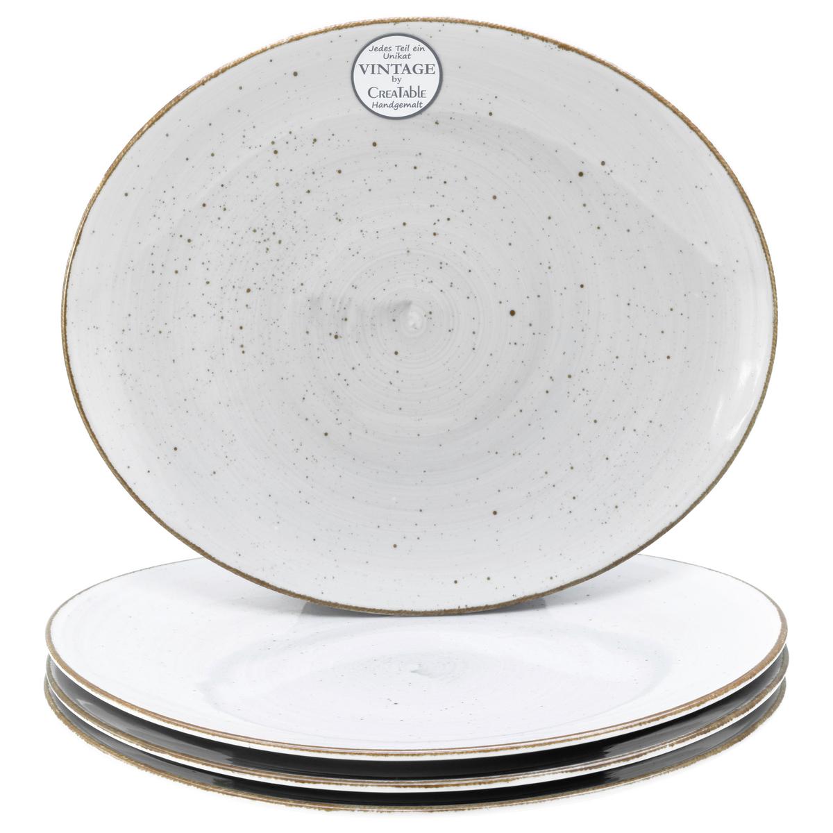 Set Krožnikov Za Testenine White, 4-Delni - sivobela, Basics, keramika (30,5/26cm) - Creatable