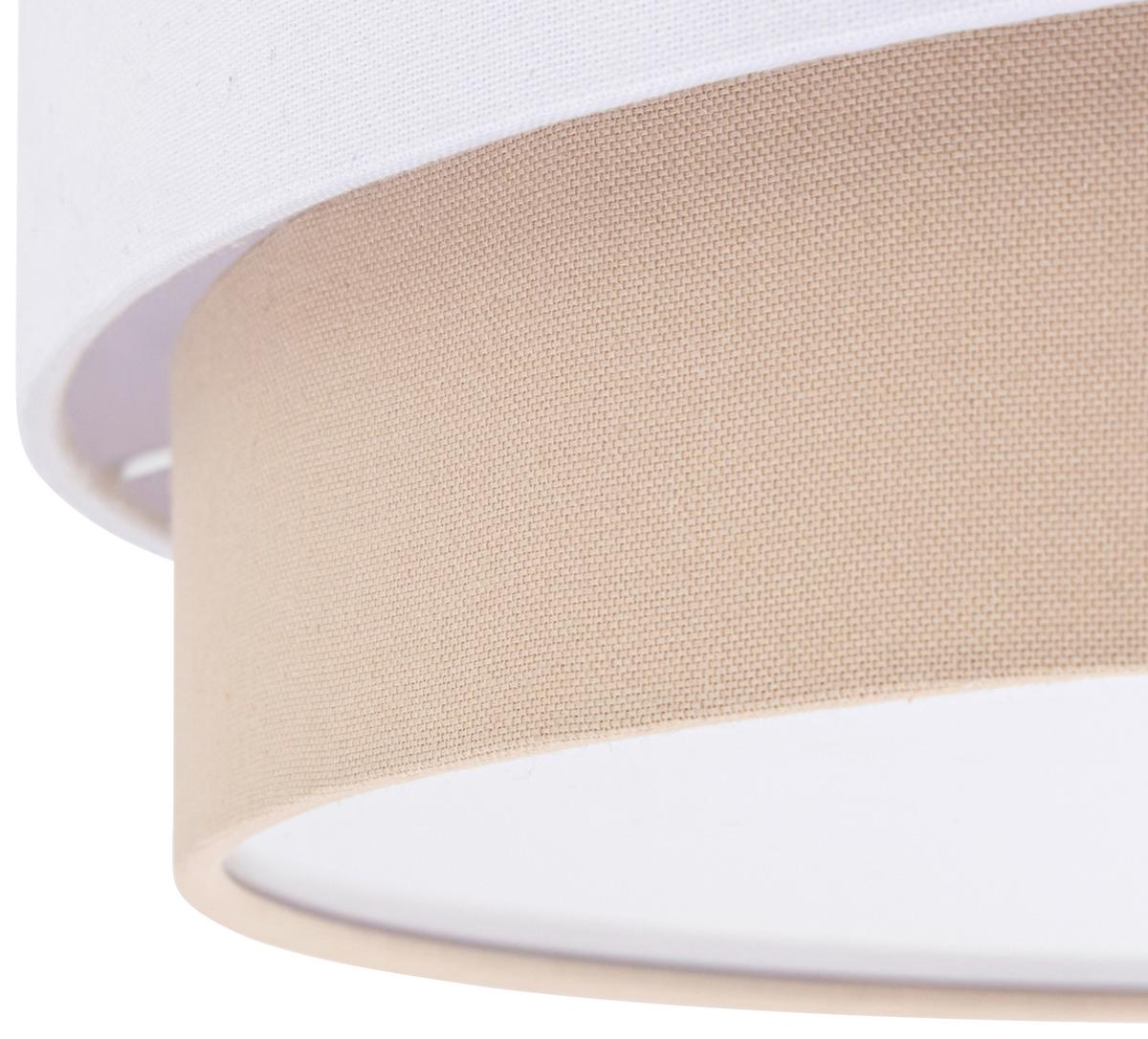 LAMPA SUFITOWA NOEMI - beżowy/biały, Modern, tworzywo sztuczne/metal (45/13cm) - Novel