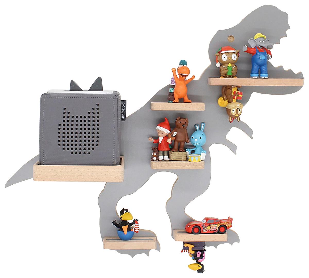 KINDERREGAL BOARTI - Grau, Modern, Holzwerkstoff (52/44/19cm) - MID.YOU