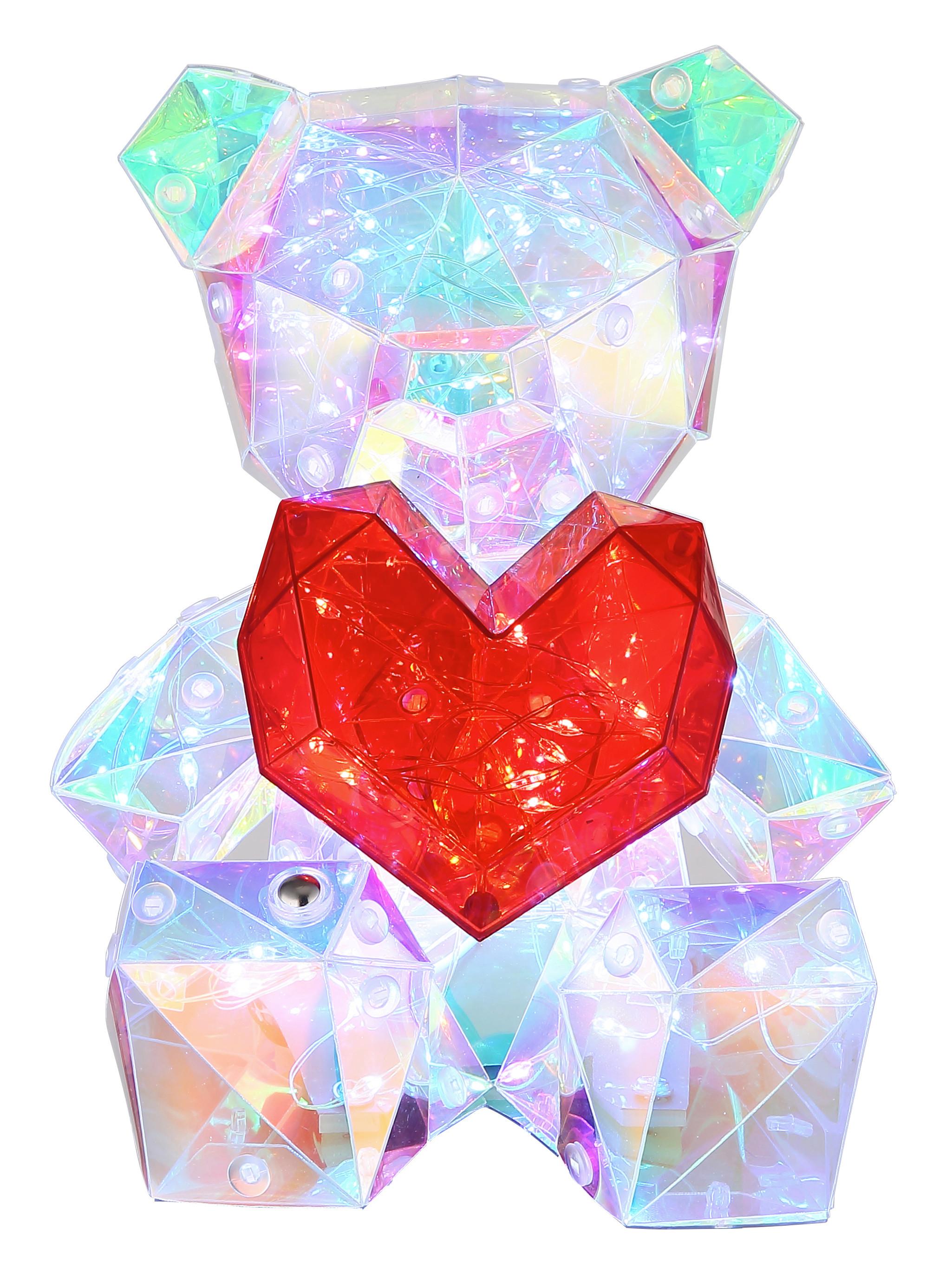 Stolna Punjiva Svjetiljka Brondar - bijela/prozirno, Trend, plastika (14/13/17cm) - Globo