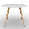 MATBORD JOHN - vit/ekfärgad, Modern, metall/trämaterial (90/75cm) - Bessagi Home