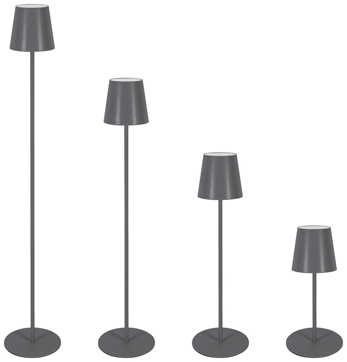 LED Állólámpa Ausi - antracit, Modern, műanyag/fém (22/130cm) - Modern Living