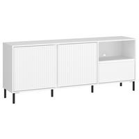 Tv-element Avenale, Bela - črna/bela, Trend, kovina/leseni material (157,8/65,4/40cm)